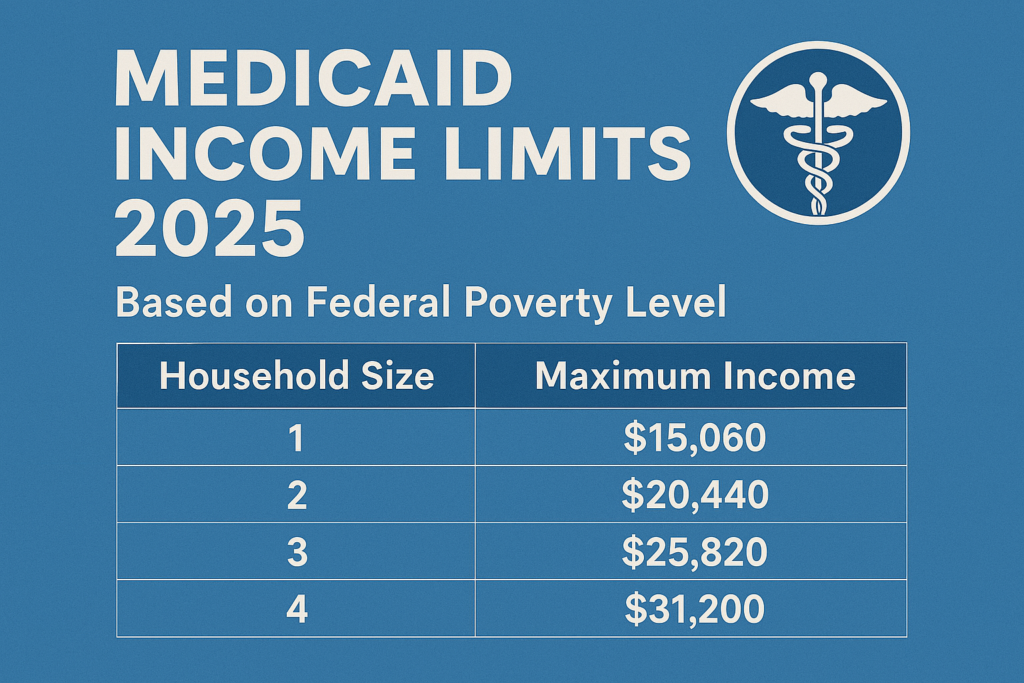 Medicaid Income Limits infographic