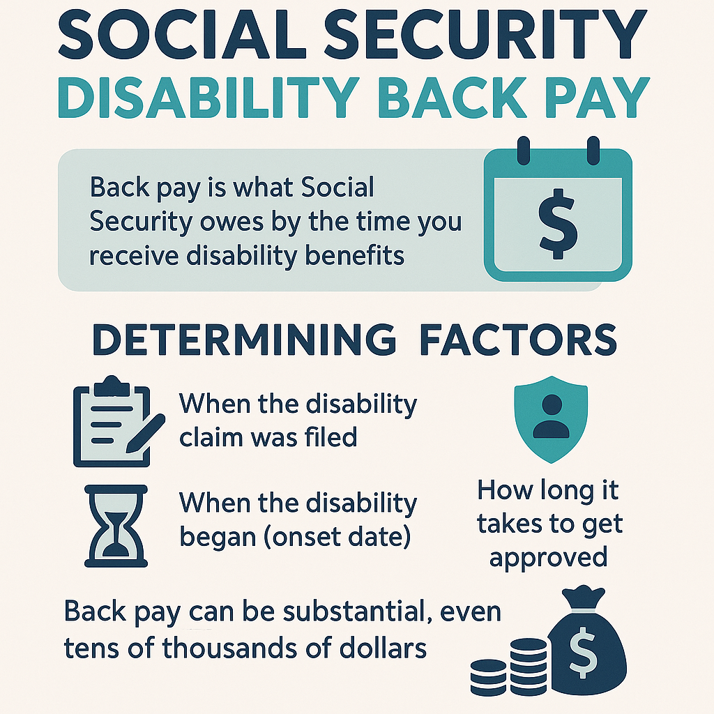 SSDI Back Pay infographic