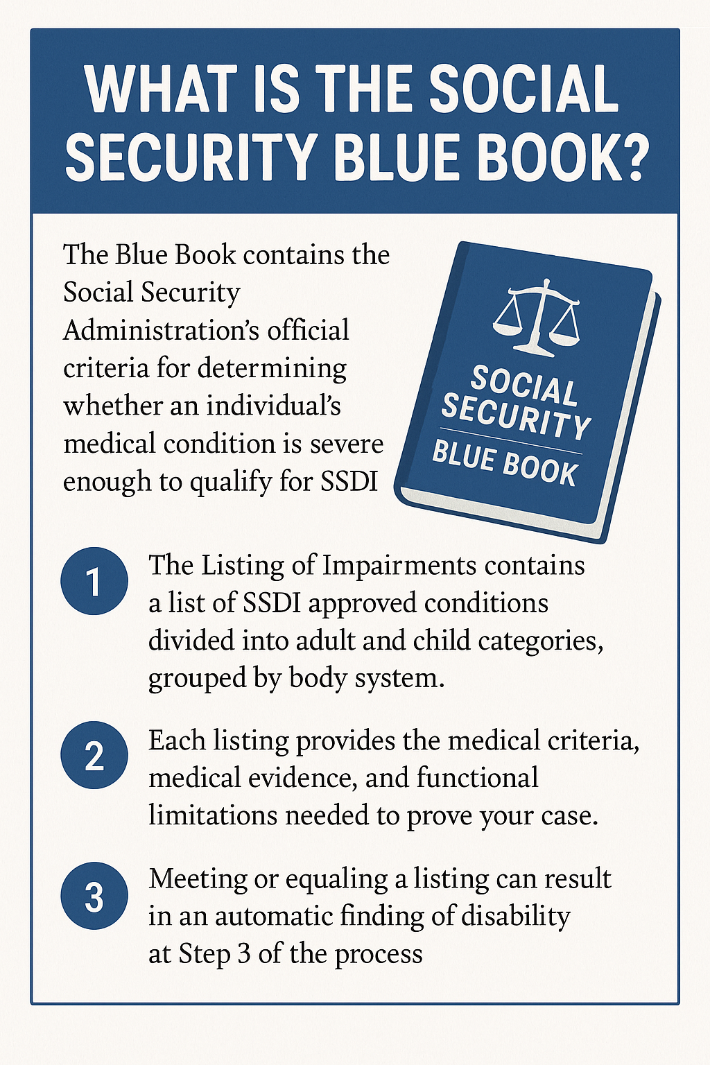 Social Security Blue Book infographic