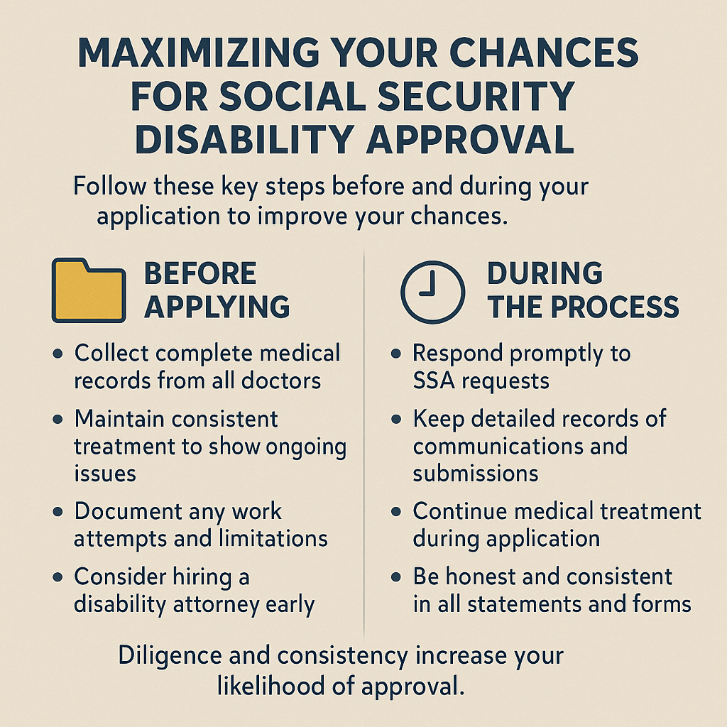 Maximizing Social Security Disability infographic
