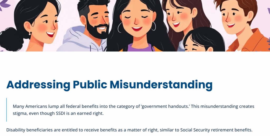 SSDI Misunderstanding infographic
