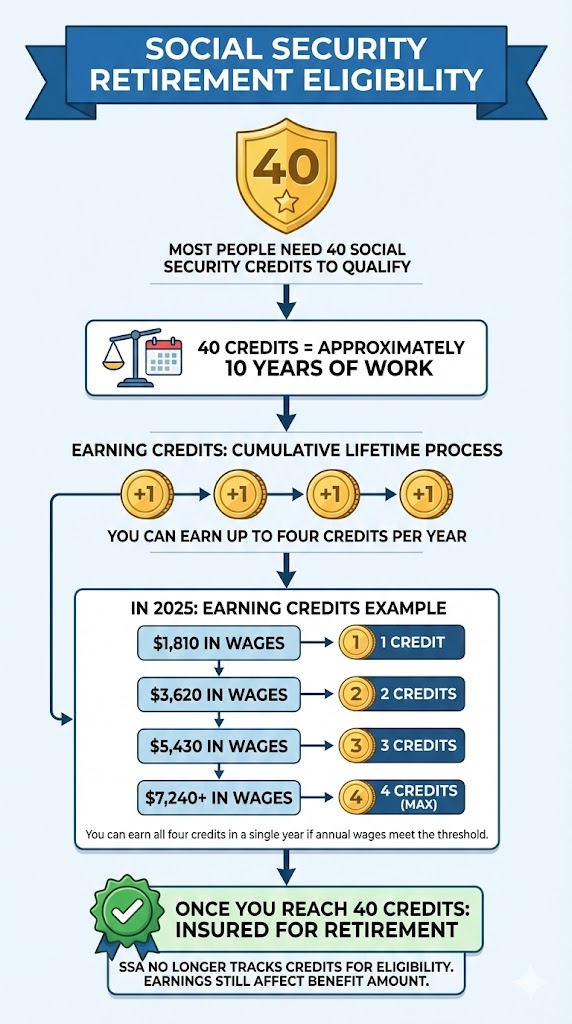 Social Security Retirement Eligibility infographic