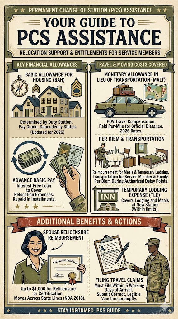 PCS Assistance Guide infographic