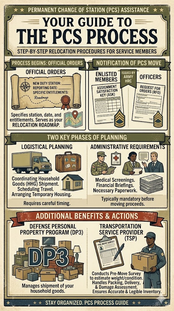 PCS Process infographic