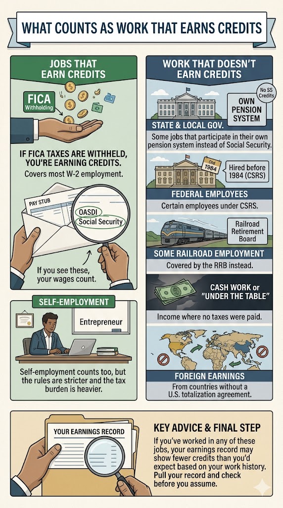Work That Count As Credits infographic